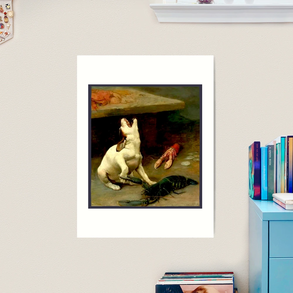 Puppy Bitten By Lobster Art Print for Sale by TheWitchsWolf | Redbubble