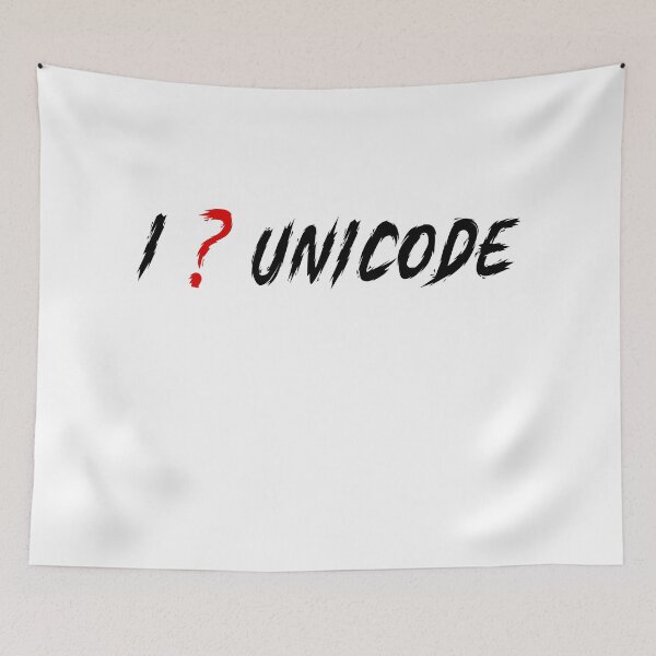 Item preview, I ❓ Unicode designed and sold by RAWVANE.