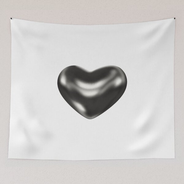 Item preview, Chrome heart, gray heart, 3D designed and sold by Smileycreation.