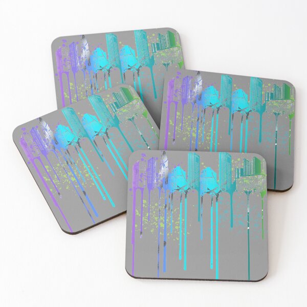 Item preview, City Landscape Colorful Paint Drip designed and sold by LifeProApperal.