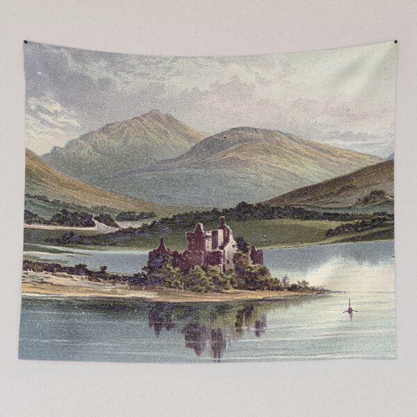 Item preview, Vintage Illustration of Kilchurn Castle, Loch Awe designed and sold by yourscotland.