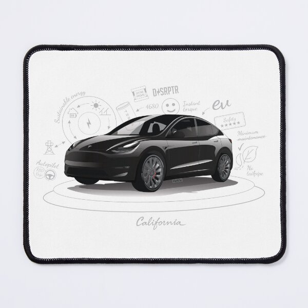 Item preview, Tesla Model Y Original Fan Art serial number: TMY001BLAW designed and sold by valrusc.