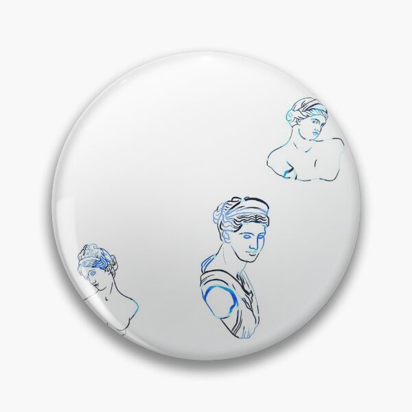 Item preview, Three Greek Busts in Blue designed and sold by MqBelle.
