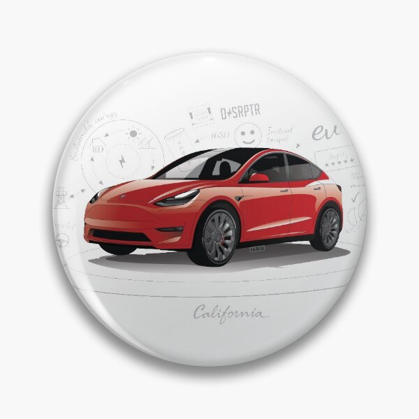 Item preview, Tesla Model Y Original Fan Art serial number: TMY001REDW designed and sold by valrusc.