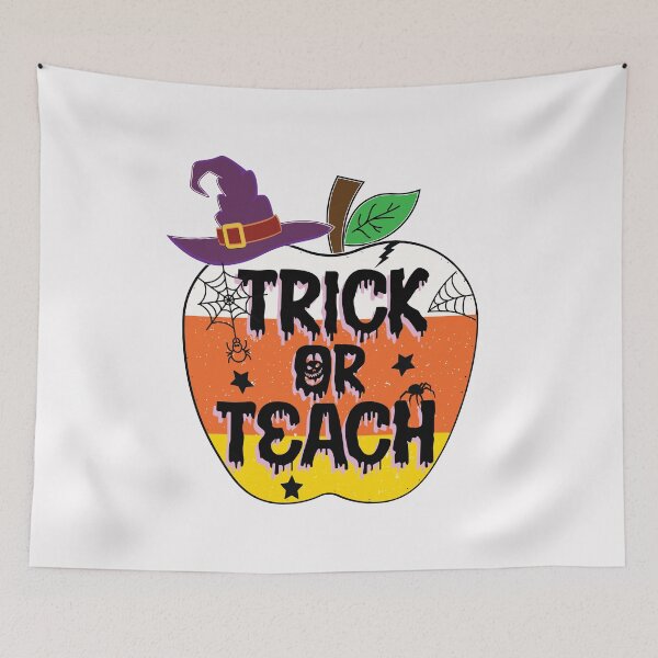Item preview, Trick or Teach Apple Funny Teacher Halloween Costume designed and sold by clothesy7.