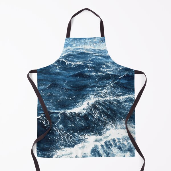 Item preview, Watercolor navy waves designed and sold by victorsboutique.