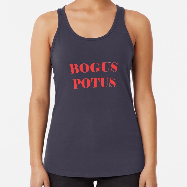 BOGUS POTUS - Red sans hashtag Racerback Tank Top