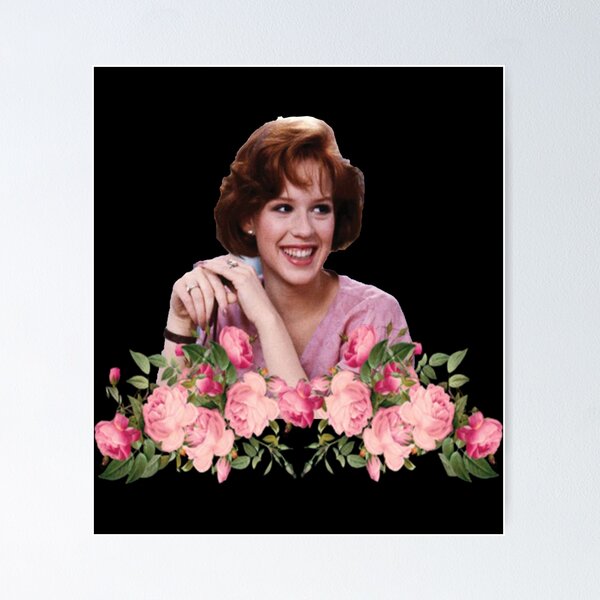 Item preview, Molly Ringwald Floral Sticker designed and sold by deestell.