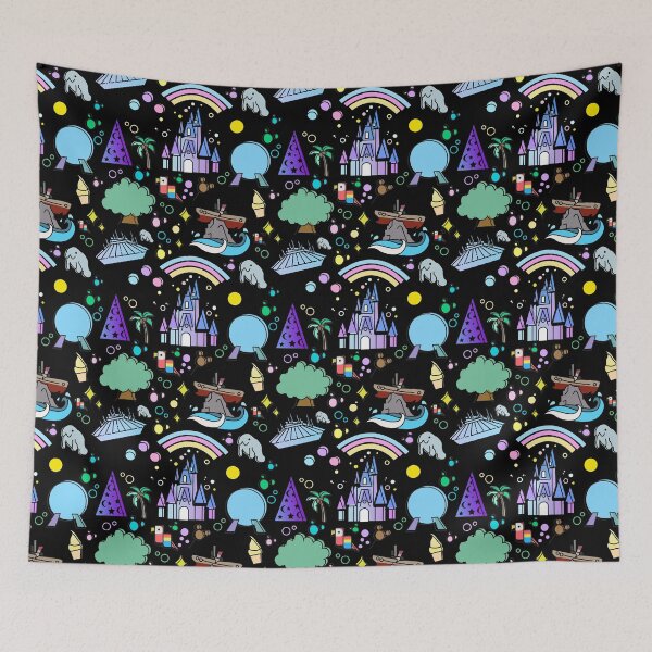 Item preview, WDW Park Icons Dark designed and sold by Rainbows Galore.