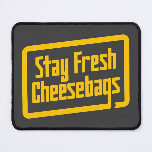 Item preview, Stay Fresh Cheese Bags - Retro (Yellow on Asphalt) designed and sold by Justin Ellis.