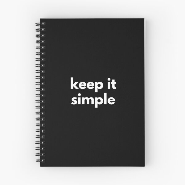 Item preview, Keep It Simple. Text only design. White text. Lower case. designed and sold by JellyBeenzz.