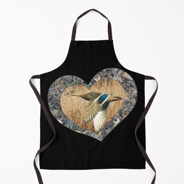 Item preview, Mallard Duck Flying in Camo Heart for Duck Hunters and Outdoorsmen designed and sold by LifeCrush.