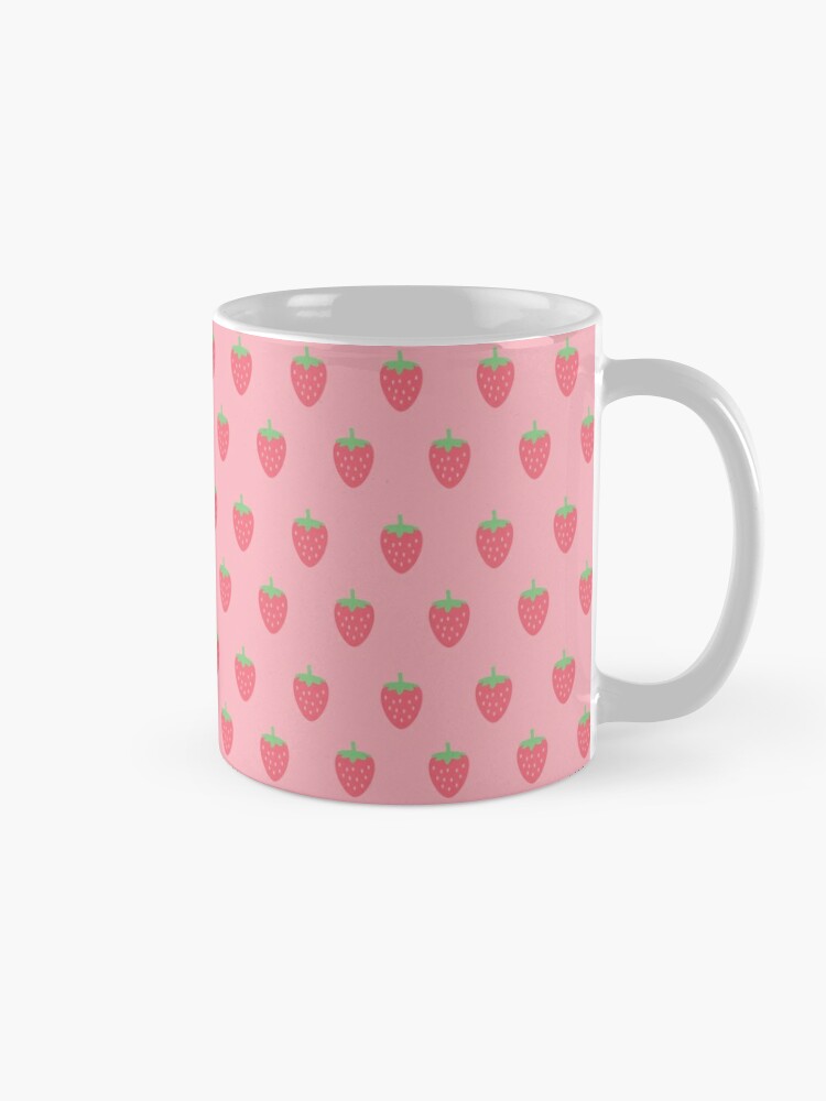 Strawberries Kawaii Cute Pastel Peach Cottagecore Aesthetic Coffee Mug for  Sale by candymoondesign