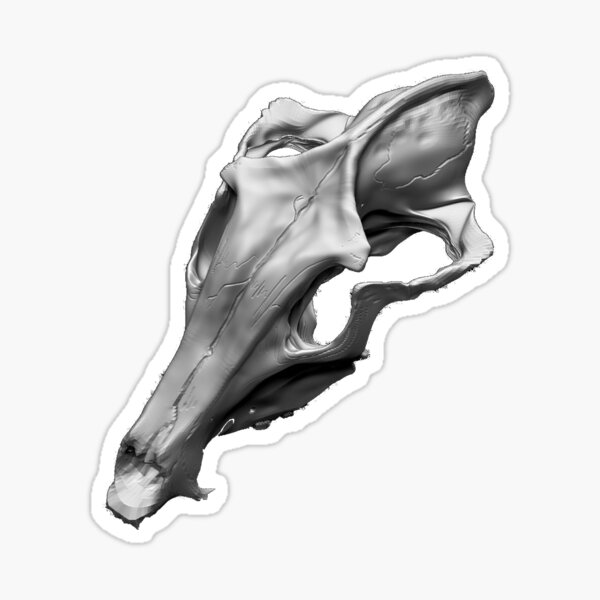 Item preview, Maned wolf 3D Zbrush halloween skull designed and sold by RIOKOTZU.