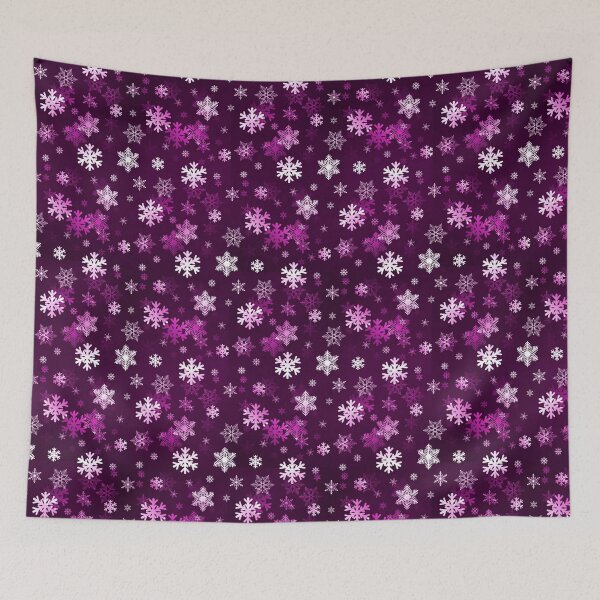 Item preview, Dark Lilac Snowflakes designed and sold by Henrik Lehnerer.