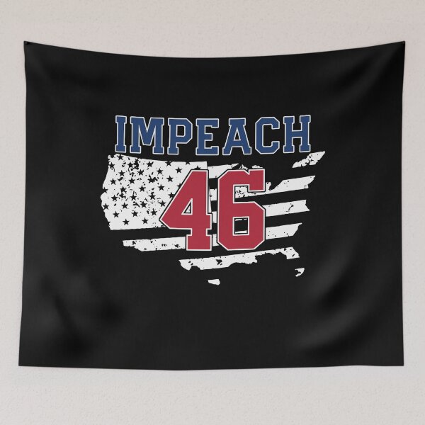 Item preview, Impeach 46 Biden Republican Anti-Biden Vintage Flag designed and sold by ollalla.