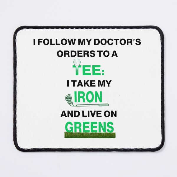 Item preview, I Take My Iron and Live On Greens (Funny Golf Tee) designed and sold by molamode.
