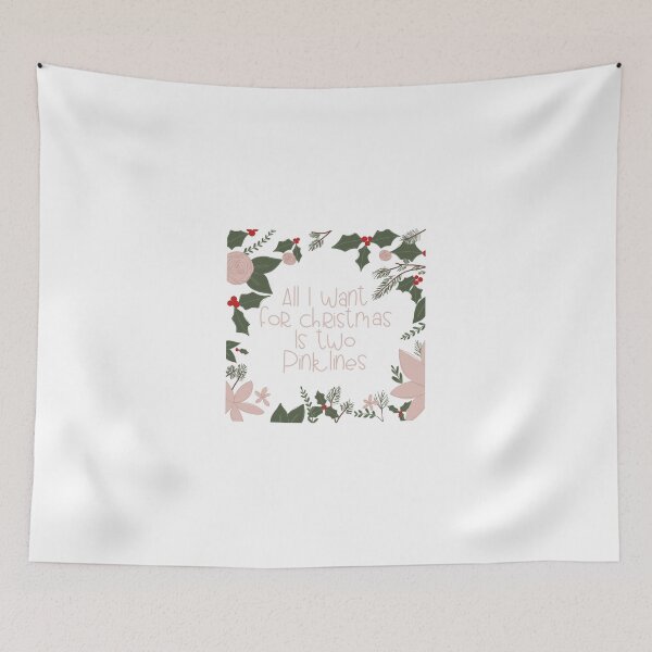 Item preview, All I want for Christmas is two pink lines designed and sold by Babydust.