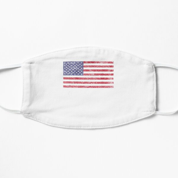 America First Usa American Flag Patriot Stars And Stripes   Flat Mask