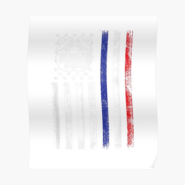 Patriot Us Coastguard Coast Guard 4th July Independence Day Poster