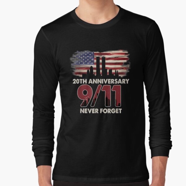 United States 20th Anniversary Patriot Day Beautiful Flag Long Sleeve T-Shirt