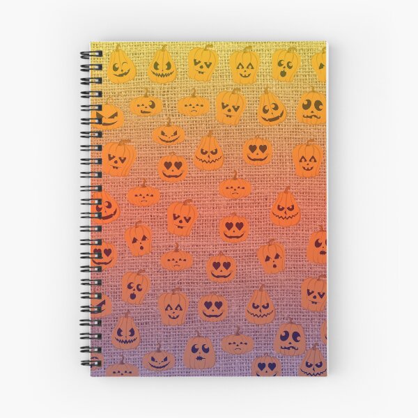 Item preview, Spooky Halloween Carved Pumpkin Face Pattern On Burlap designed and sold by LashCreations.