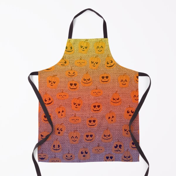 Item preview, Spooky Halloween Carved Pumpkin Face Pattern On Burlap designed and sold by LashCreations.