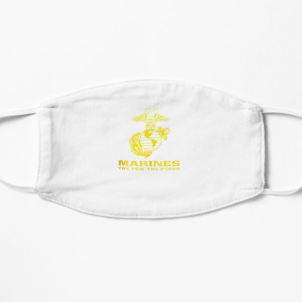 Marine Distressed Logo The Few The Proud Tank Top Flat Mask