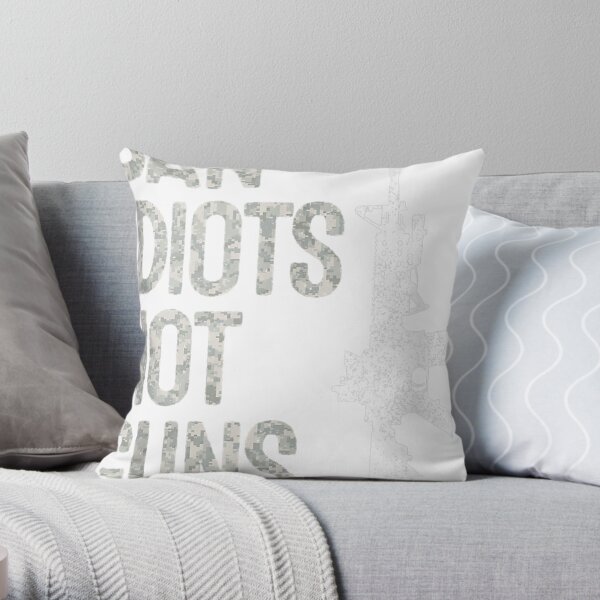 2a Pro-gun 2nd Amendment Ar15 Ban Idiots Not Guns Tank Top Throw Pillow