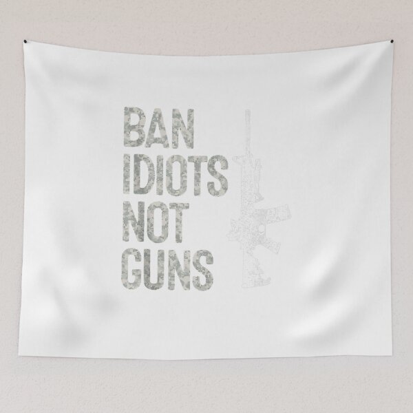 Item preview, 2a Pro-gun 2nd Amendment Ar15 Ban Idiots Not Guns Tank Top  designed and sold by jeanaivetteahoh.