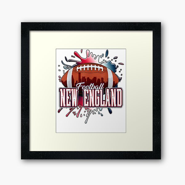 New England Football Shirt | Retro Vintage Boston Patriot Framed Art Print