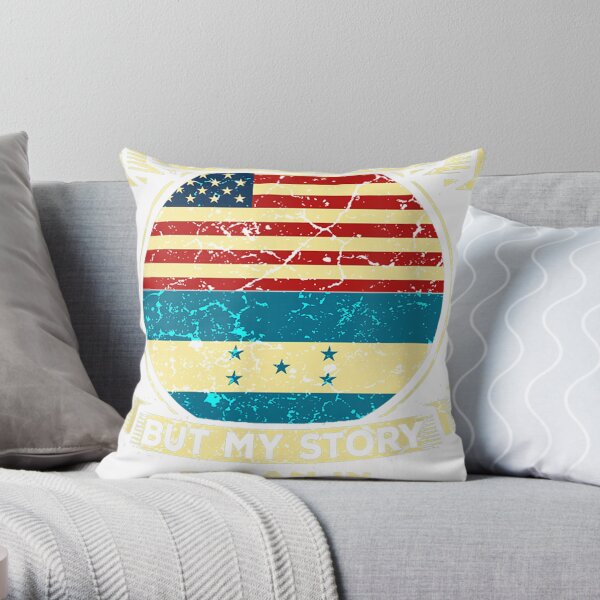 Home Usa Honduras Patriot American Honduran Flag Tshirt Gift Throw Pillow