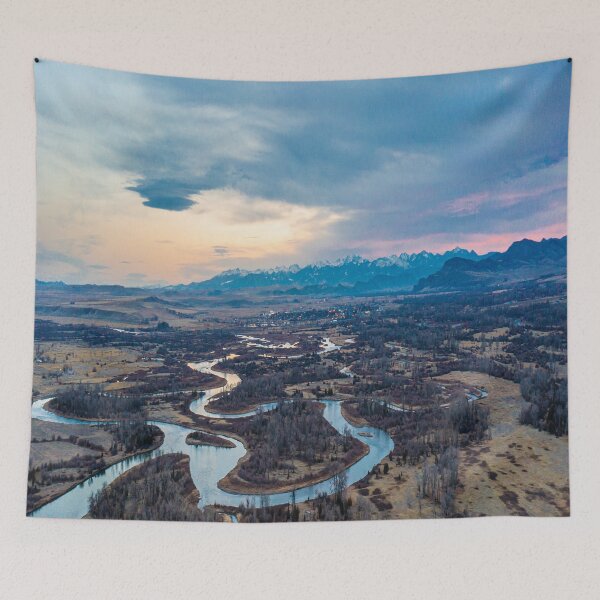 Item preview, Sunset on the Missouri Headwaters at Three Forks, Montana designed and sold by HodlinHippie.