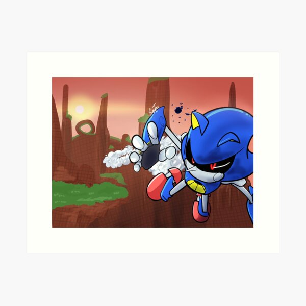 metal sonic Art Print by Atzon