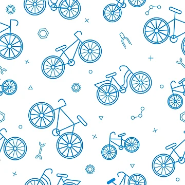 Artwork thumbnail, Bicicles pattern by RafaelLima7