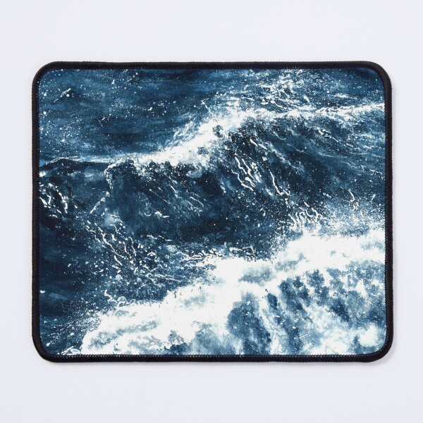 Item preview, Watercolor navy waves designed and sold by victorsboutique.