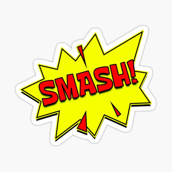 Smash comic book bubble text hi-res stock photography and images - Alamy