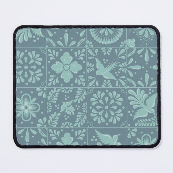 Item preview, Mexican Pale Turquoise Talavera Tile Pattern by Akbaly designed and sold by Akbaly.