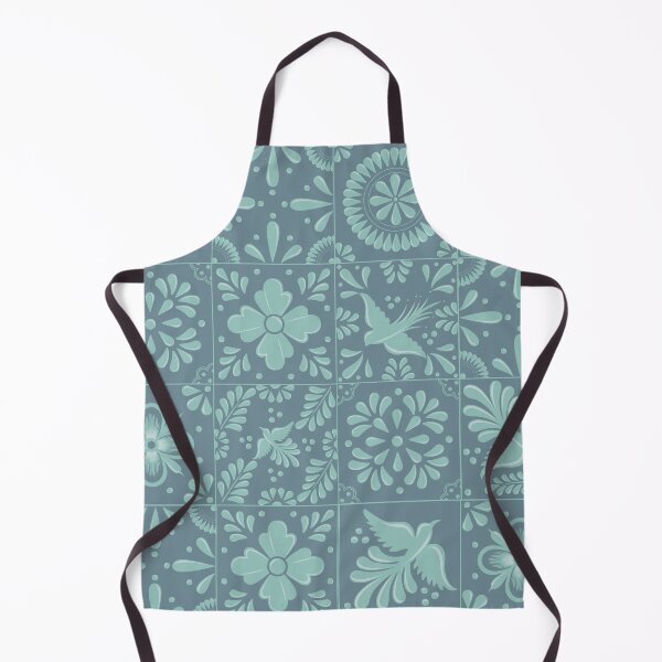 Item preview, Mexican Pale Turquoise Talavera Tile Pattern by Akbaly designed and sold by Akbaly.