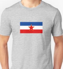 Flag of Socialist Federal Republic of Yugoslavia Slim Fit T-Shirt