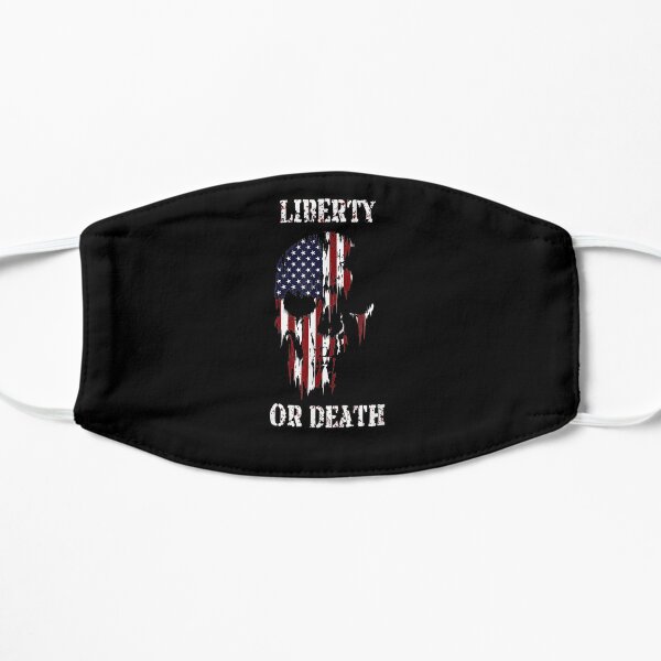 Liberty Or Death Zombie Skull Flag Undying Patriotism Flat Mask