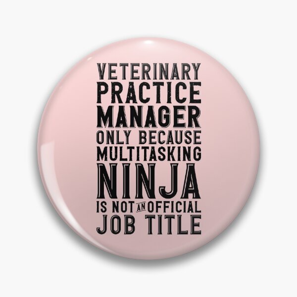 Item preview, Veterinary Practice Manager Job Tile designed and sold by kamrankhan.