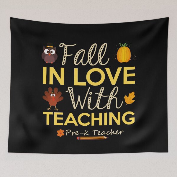 Item preview,  Fall In Love With Teaching Pre-K Teacher Thanksgiving - thanksgiving gifts to teacher designed and sold by NiceSpot.