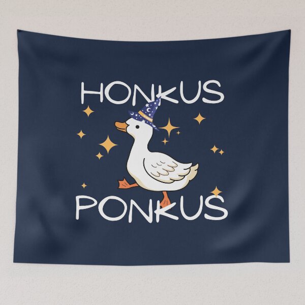 Item preview, Honkus Ponkus, a Happy Waddling Halloween Witch Duck designed and sold by MiaDelelai.