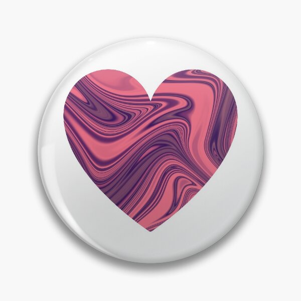 Item preview, Holographic Pink Heart Marble Chrome Design designed and sold by PrettyPage.