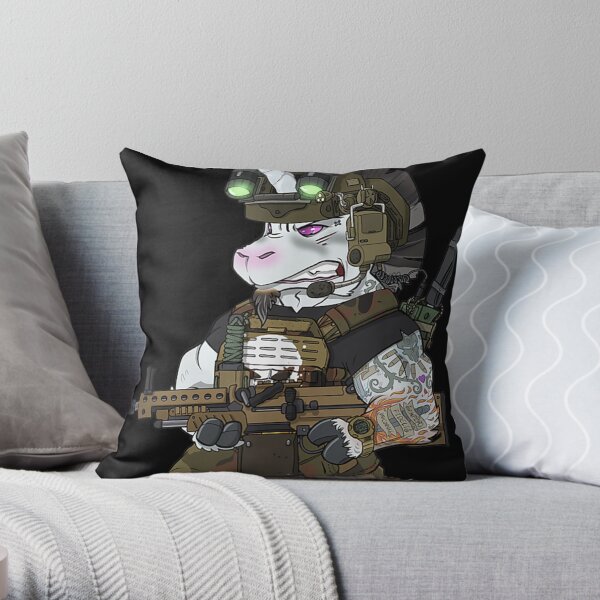 Tactical Unicorn Soldier Patriot Veteran Bundeswehr Einhorn Tank Top Throw Pillow
