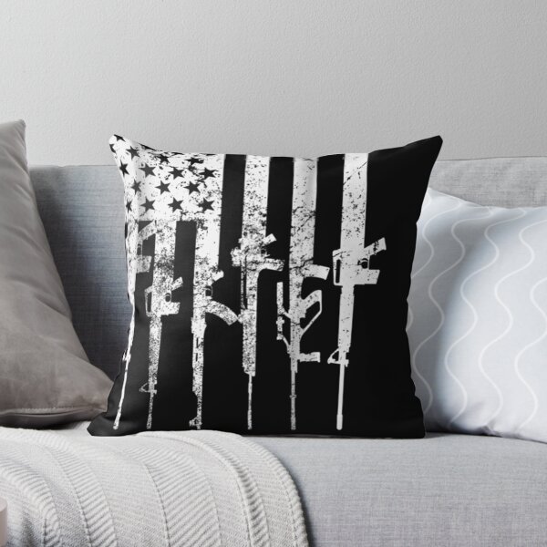 2nd Amendment Feelings America Usa Patriotic Funny Throw Pillow