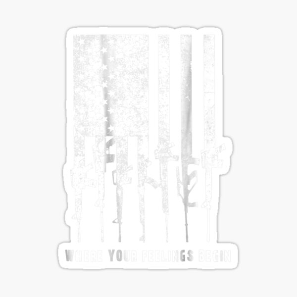 2nd Amendment Feelings America Usa Patriotic Funny Sticker