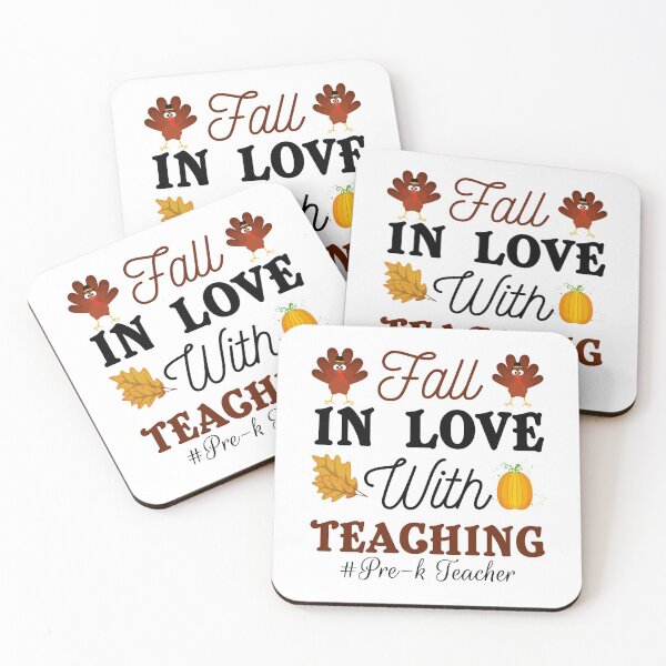 Item preview, Fall In Love With Teaching Pre-K Teacher Thanksgiving - thanksgiving gifts to teacher designed and sold by NiceSpot.