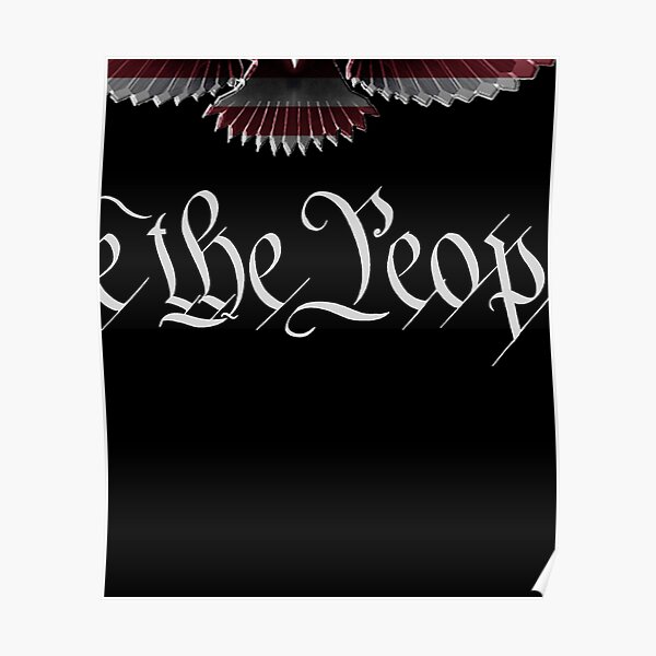American Patriot Freedom Eagle Usa Flag Poster